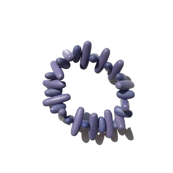 Bracciale legno Bahamas - lilla - Bijondo