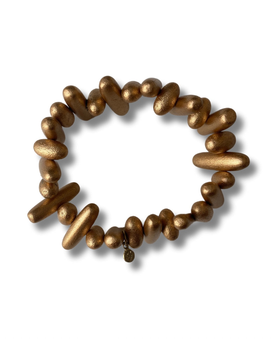 Bracciale legno Bahamas metallic-oro-Bijondo