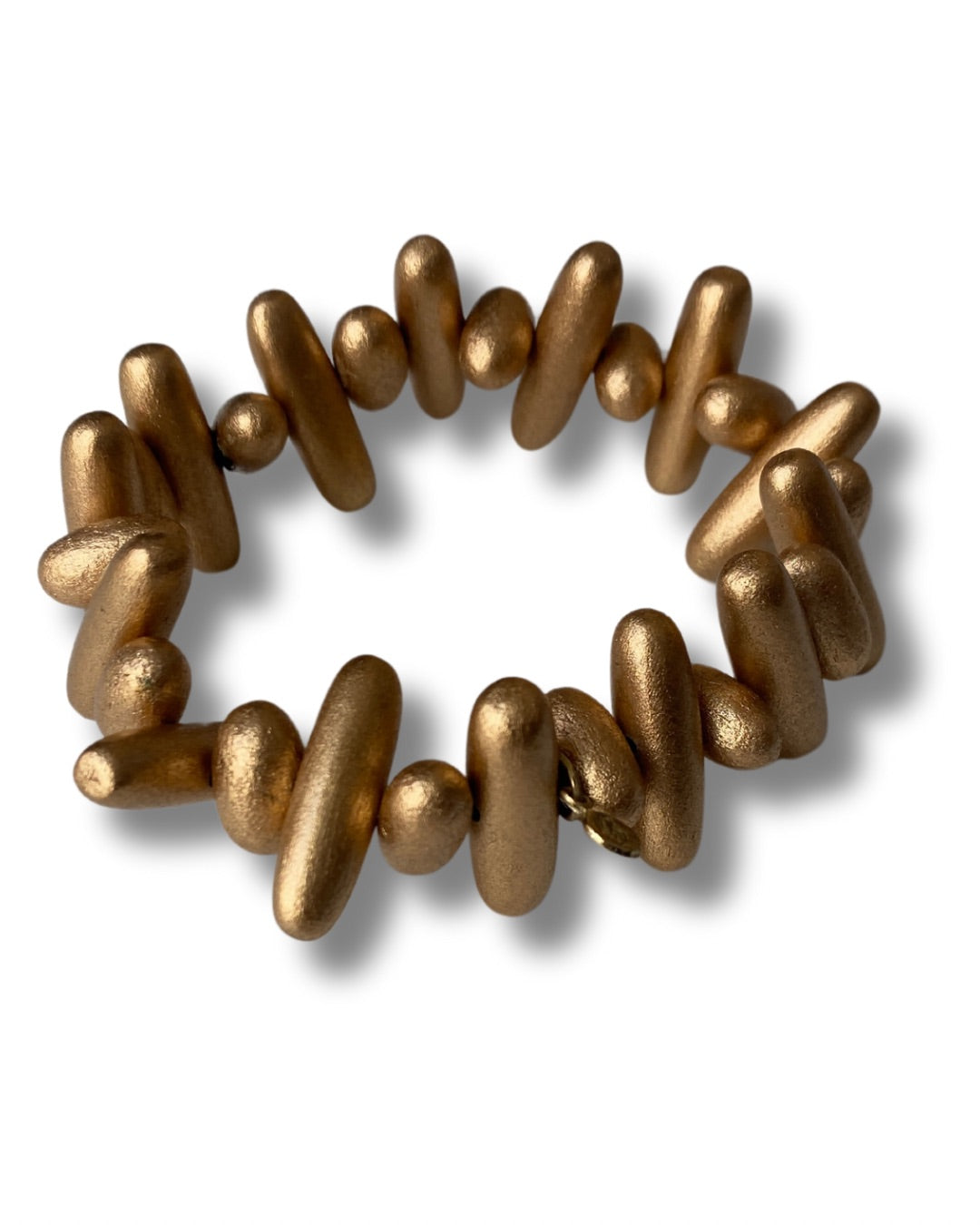 Bracciale legno Bahamas metallic-oro-Bijondo