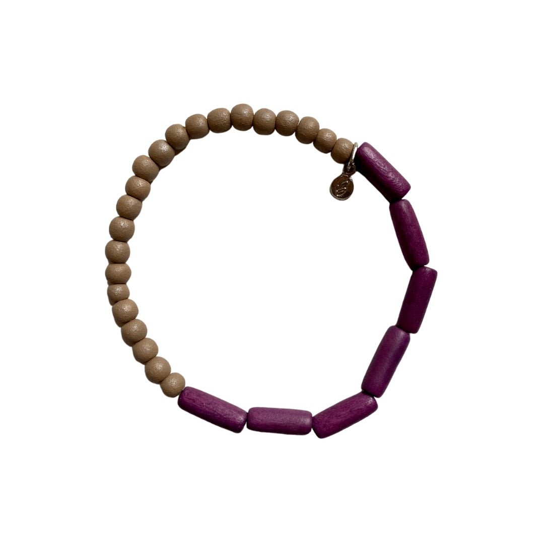 Bracciale legno Blake - beige - Bijondo