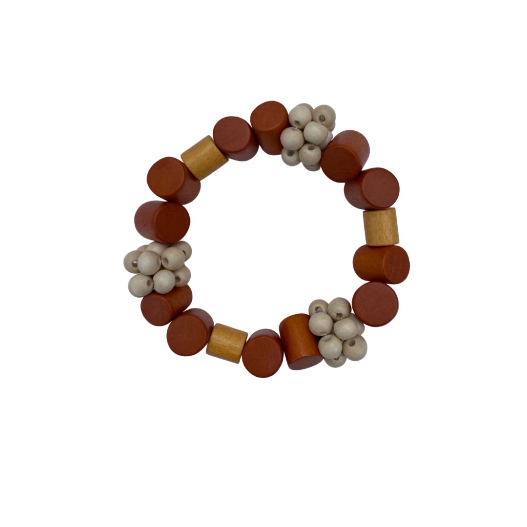 Bracciale legno Brickell - ocra - Bijondo