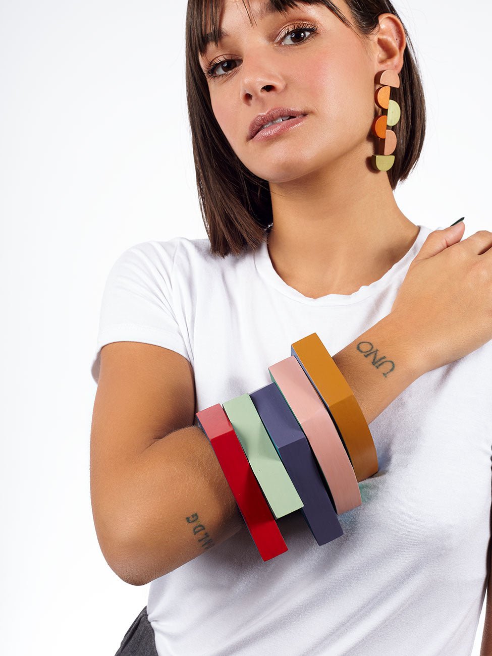 Bracciale legno Chelsea - rosa - Bijondo