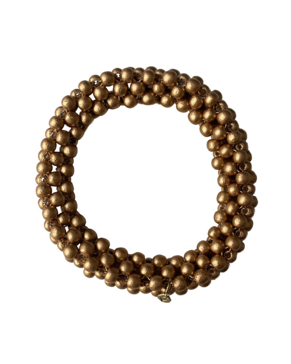 Bracciale legno Copenhagen metallic-oro-Bijondo