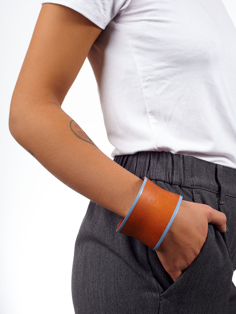 Bracciale legno Dalston - ocra - Bijondo