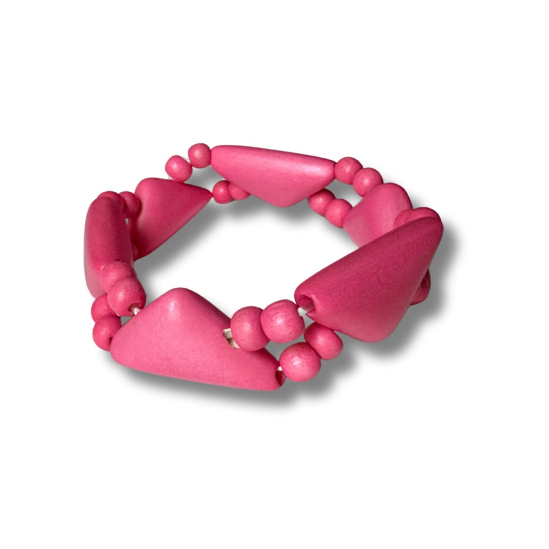 Bracciale legno Honey-bracciale-EW-Fucsia-Bijondo