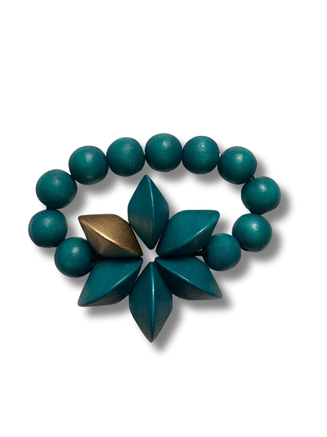 Bracciale legno Honolulu Metallic-bracciale-EW-petrolio-Bijondo