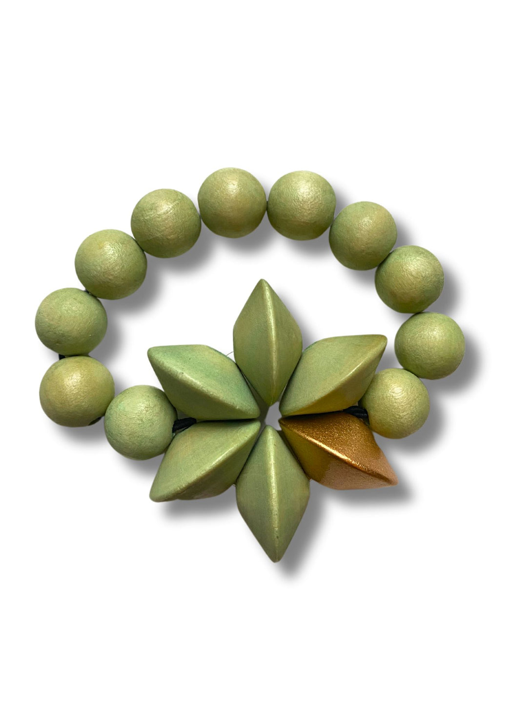 Bracciale legno Honolulu Metallic-bracciale-EW-verde-Bijondo