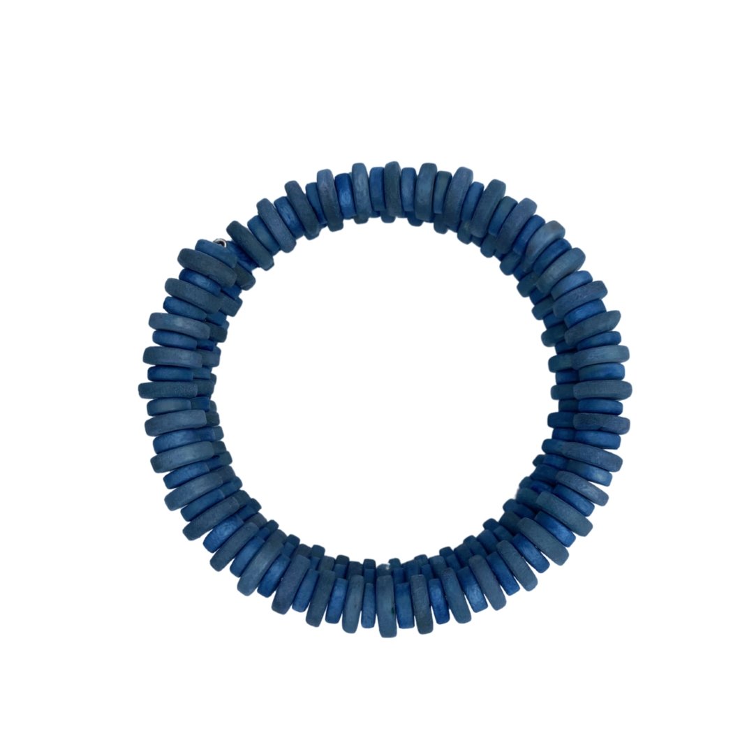 Bracciale legno Jongno 3-ga - celeste - Bijondo