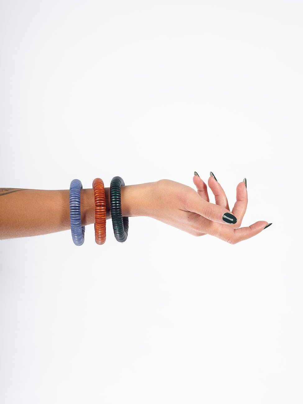 Bracciale legno Katong - verde - Bijondo