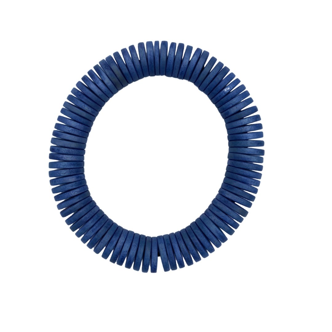 Bracciale legno Katong - celeste - Bijondo