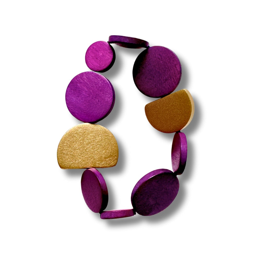 Bracciale legno Kira metallic-bracciale-EW-malva-Bijondo