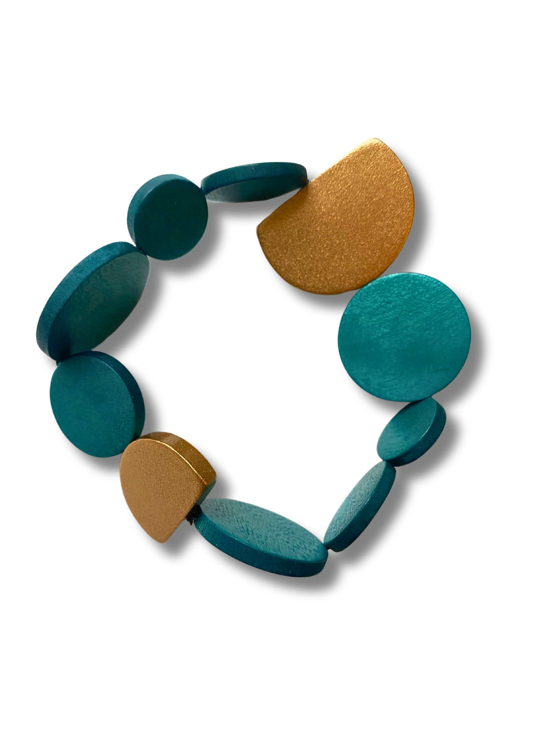 Bracciale legno Kira metallic-bracciale-EW-petrolio-Bijondo