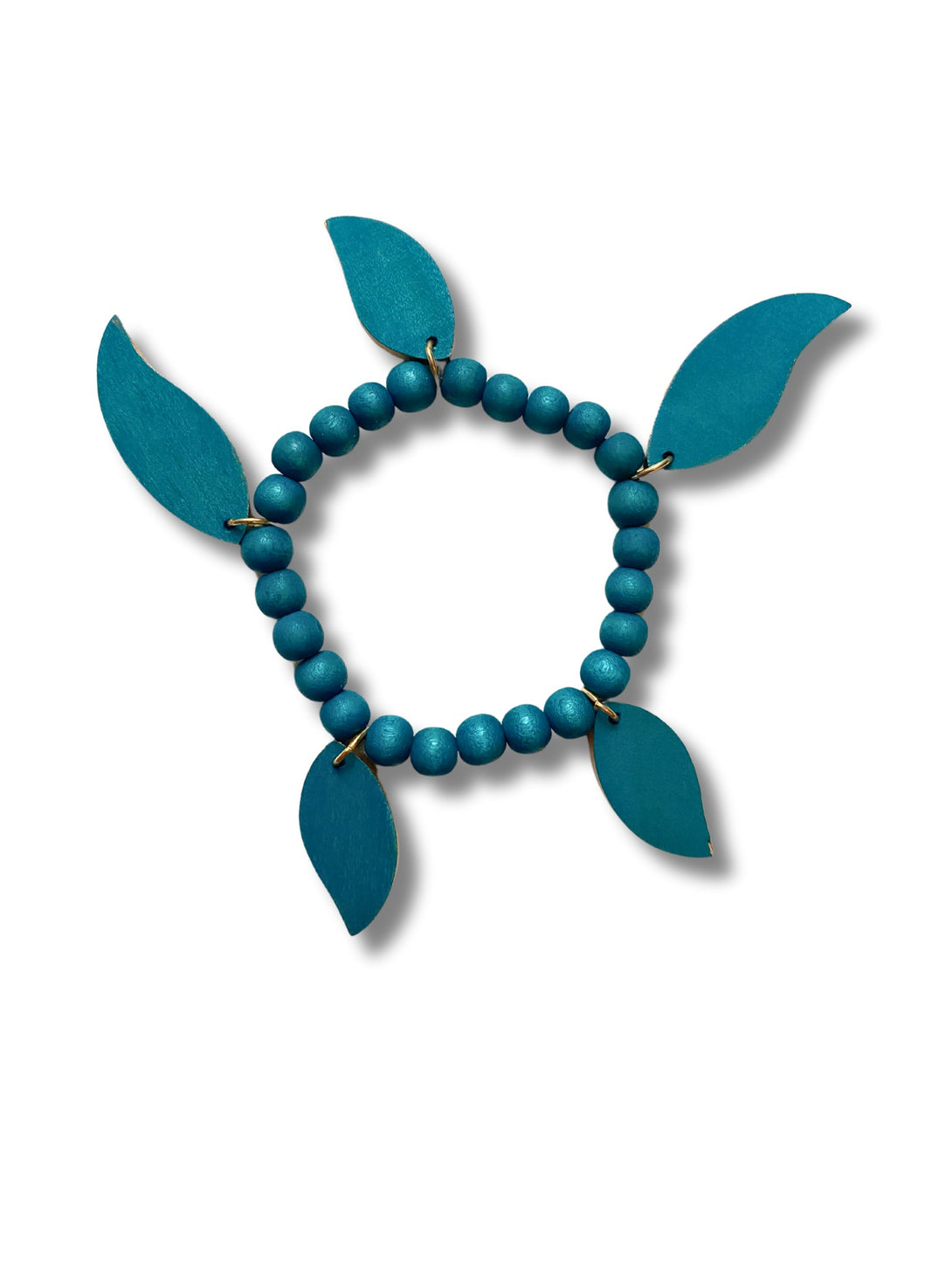 Bracciale legno Leaves-bracciale-EW-petrolio-Bijondo