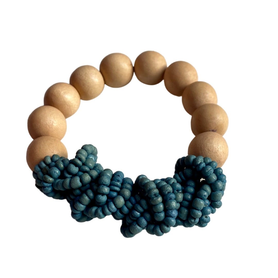 Bracciale legno Lisa - malva - Bijondo