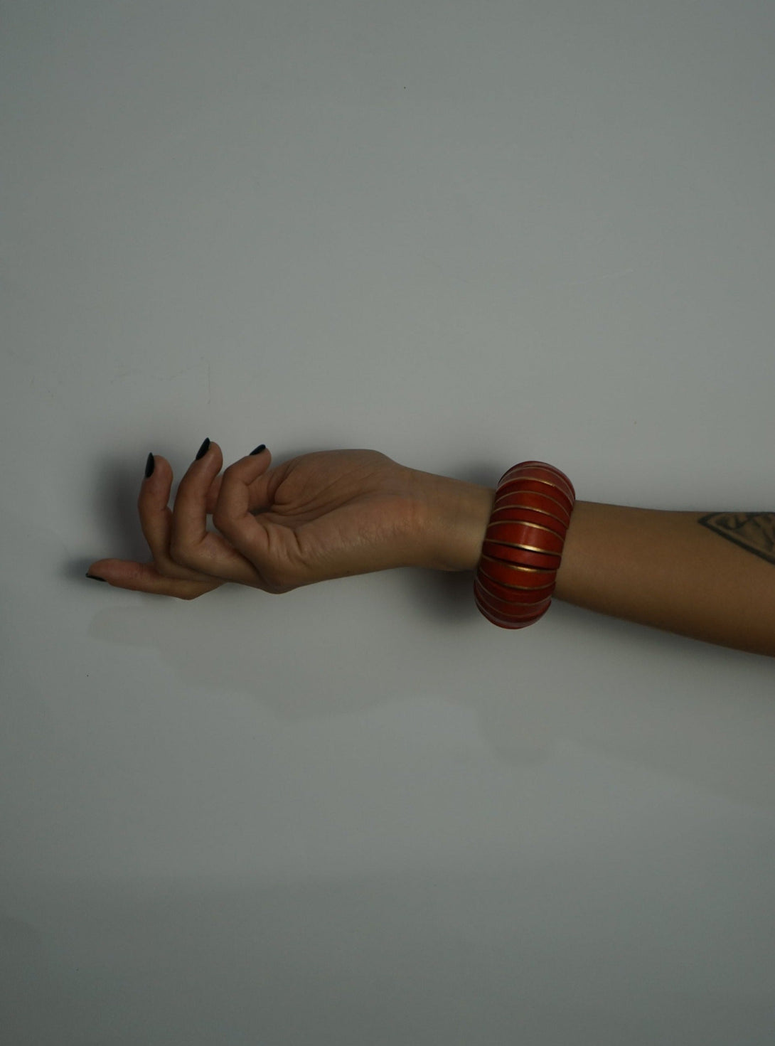 Bracciale legno Lisa - arancione - Bijondo