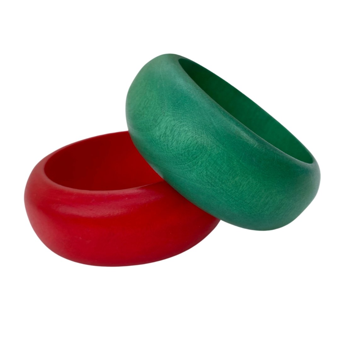 Bracciale legno Old Xuhui - rosso - Bijondo