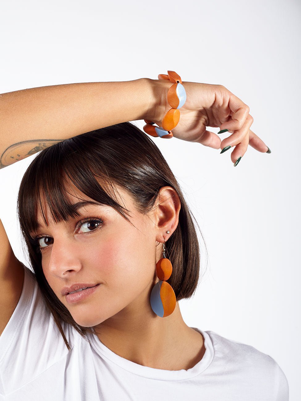 Bracciale legno Ouseburn - ocra - Bijondo