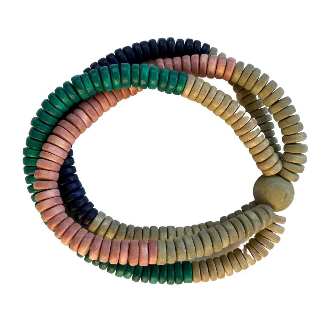 Bracciale legno Quito - rosa - Bijondo