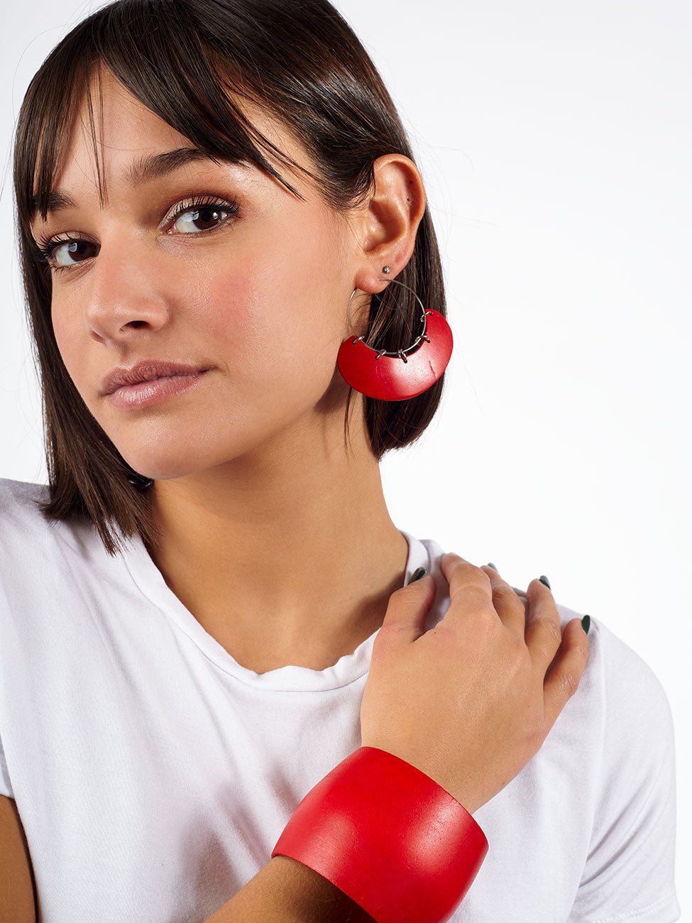 Bracciale legno Richmond - rosso - Bijondo