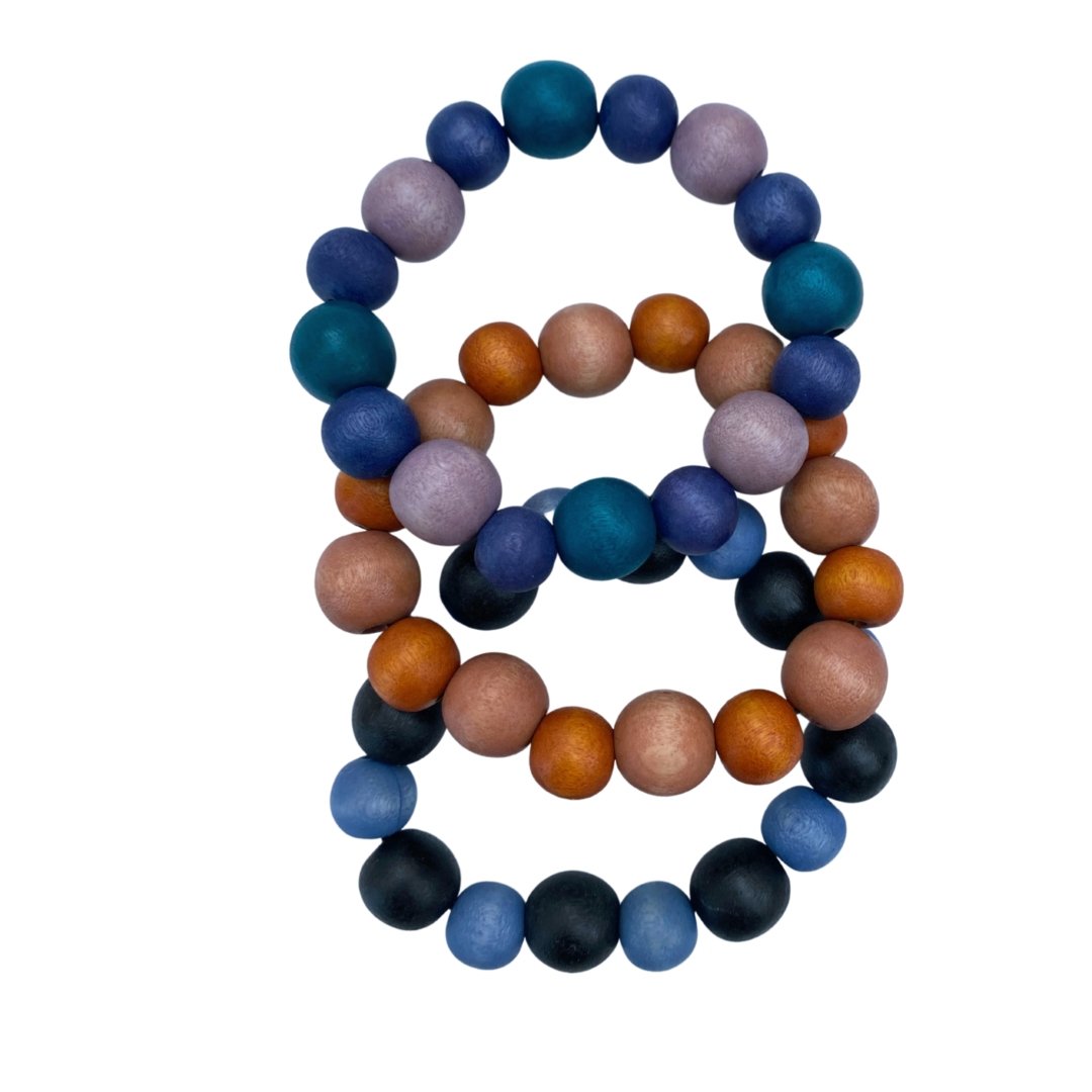 Bracciale legno Sagene - arancione - Bijondo