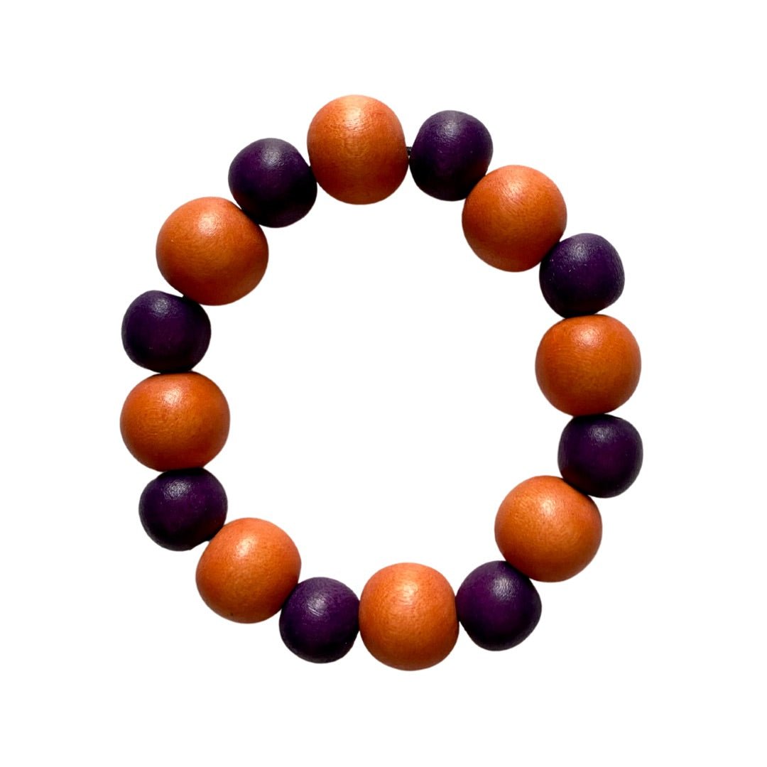 Bracciale legno Sagene - arancione - Bijondo