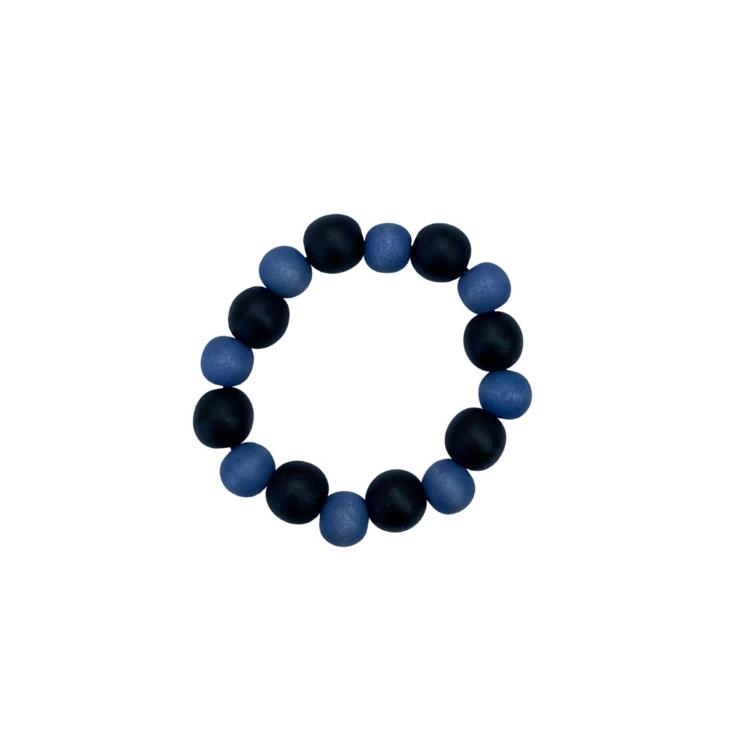 Bracciale legno Sagene - celeste - Bijondo