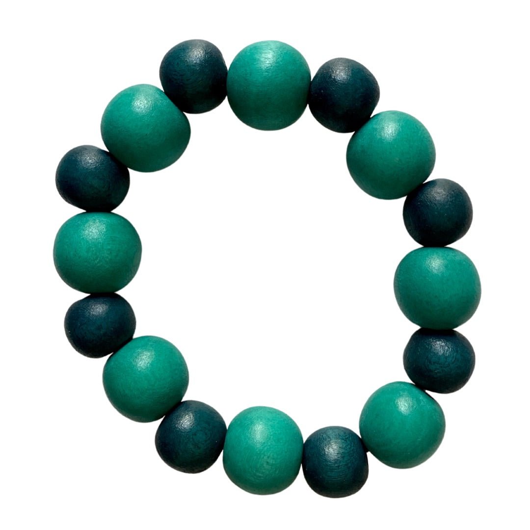 Bracciale legno Sagene - smeraldo - Bijondo