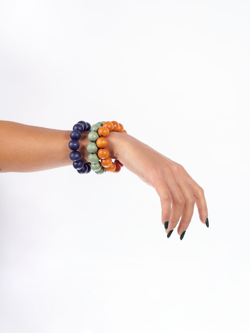 Bracciale legno Saude - ocra - Bijondo