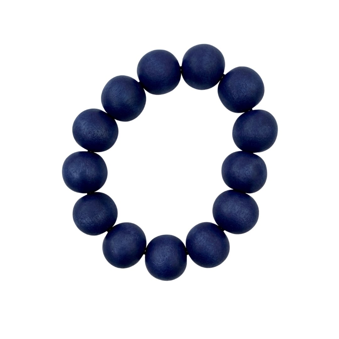 Bracciale legno Saude - blu - Bijondo