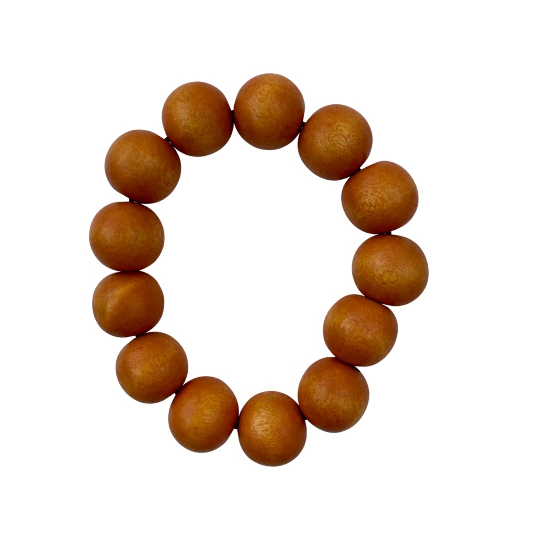 Bracciale legno Saude - ocra - Bijondo