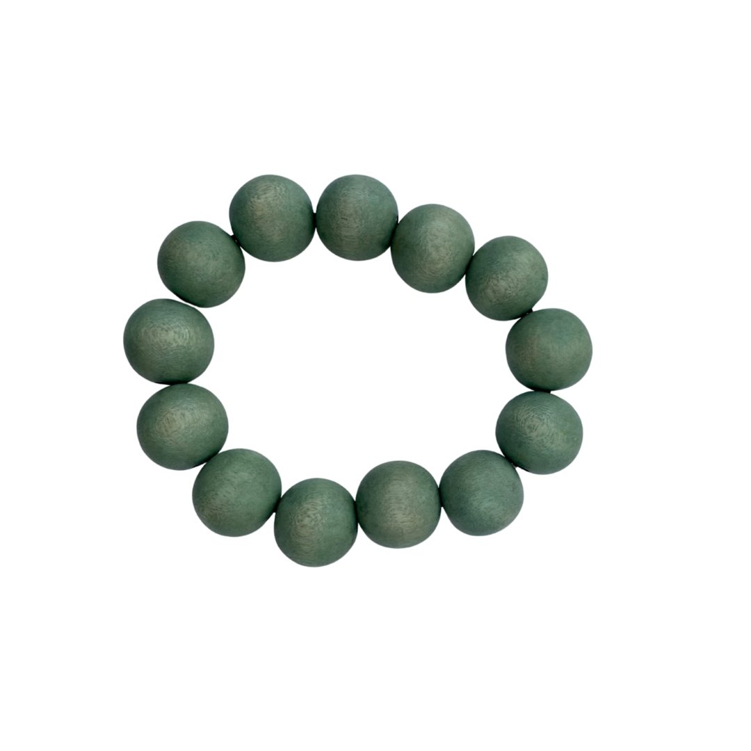 Bracciale legno Saude - verde - Bijondo