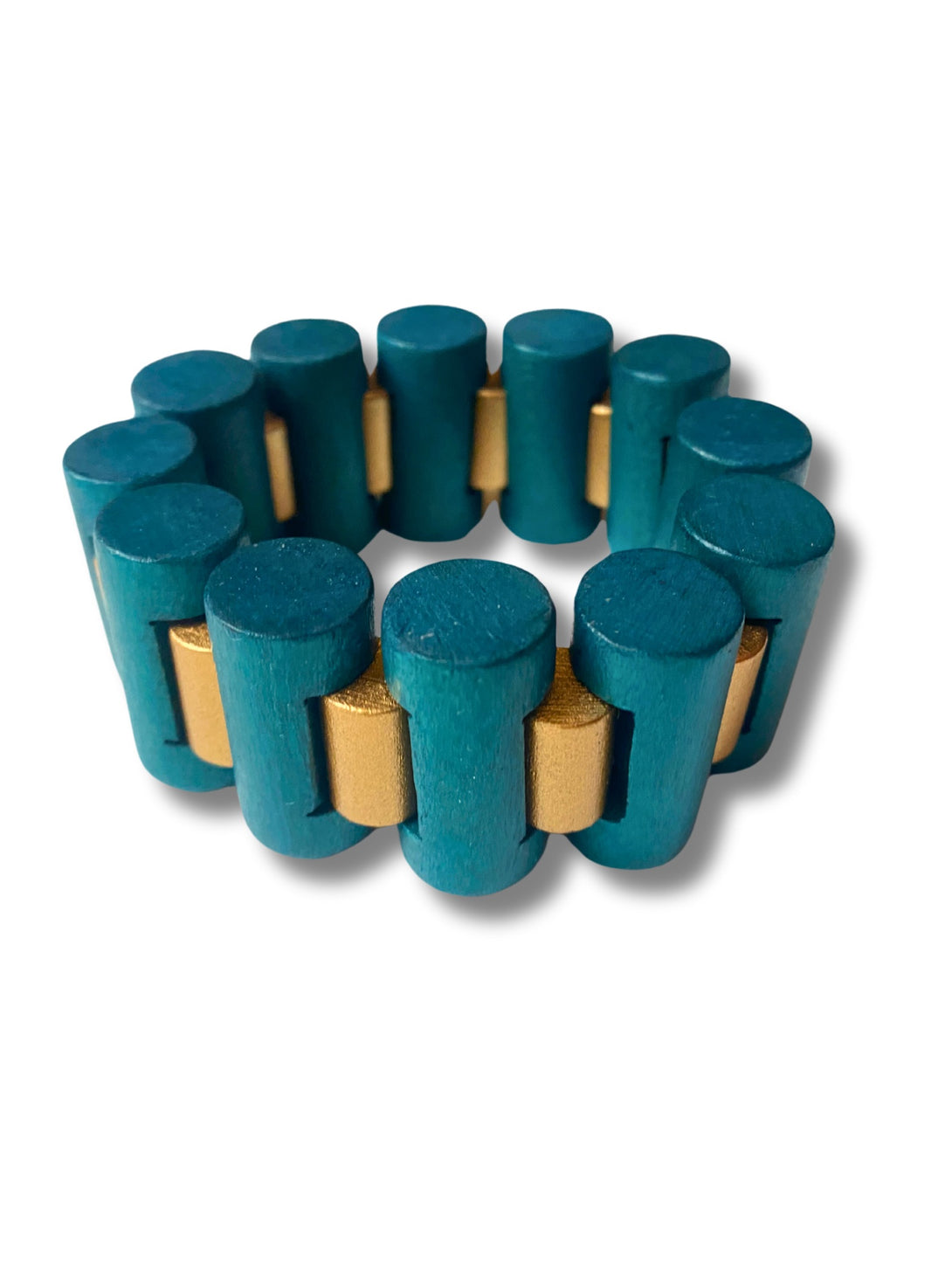 Bracciale legno Sonja-bracciale-Bijondo-petrolio-Bijondo