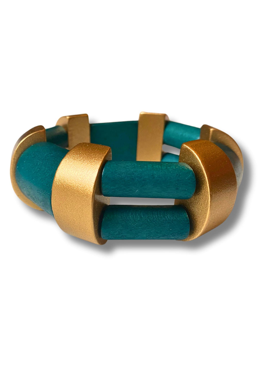 Bracciale legno Susan metallic-bracciale-EW-petrolio-Bijondo