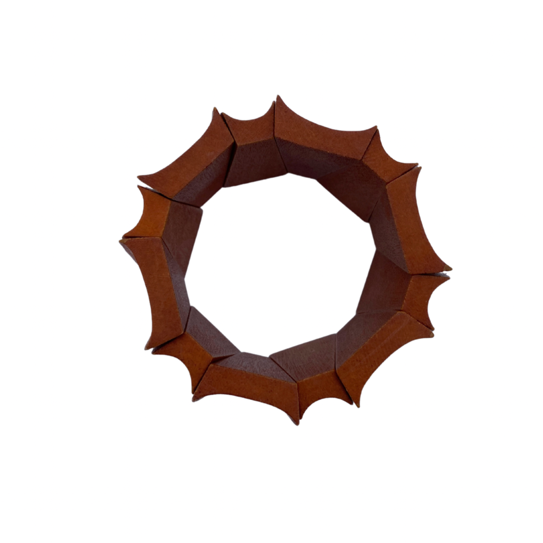 Bracciale legno Villeray-rosso-Bijondo