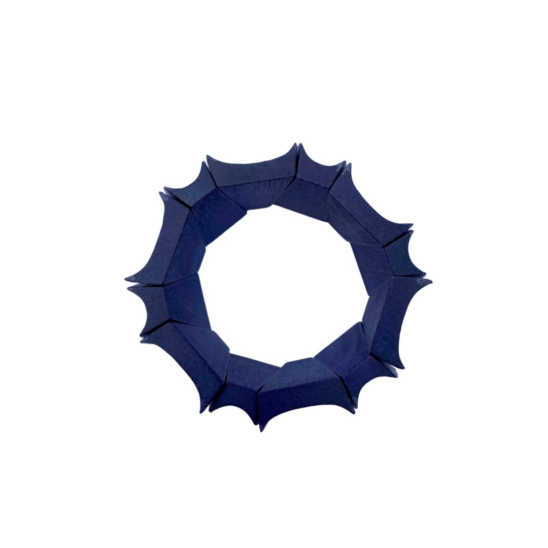 Bracciale legno Villeray - blu - Bijondo