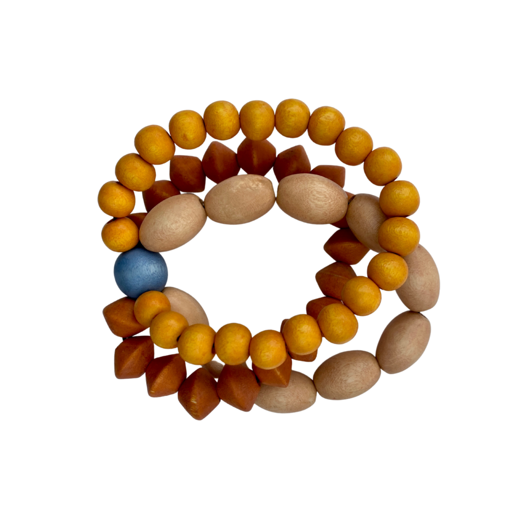 Bracciale legno Vinohrady-ocra-Bijondo