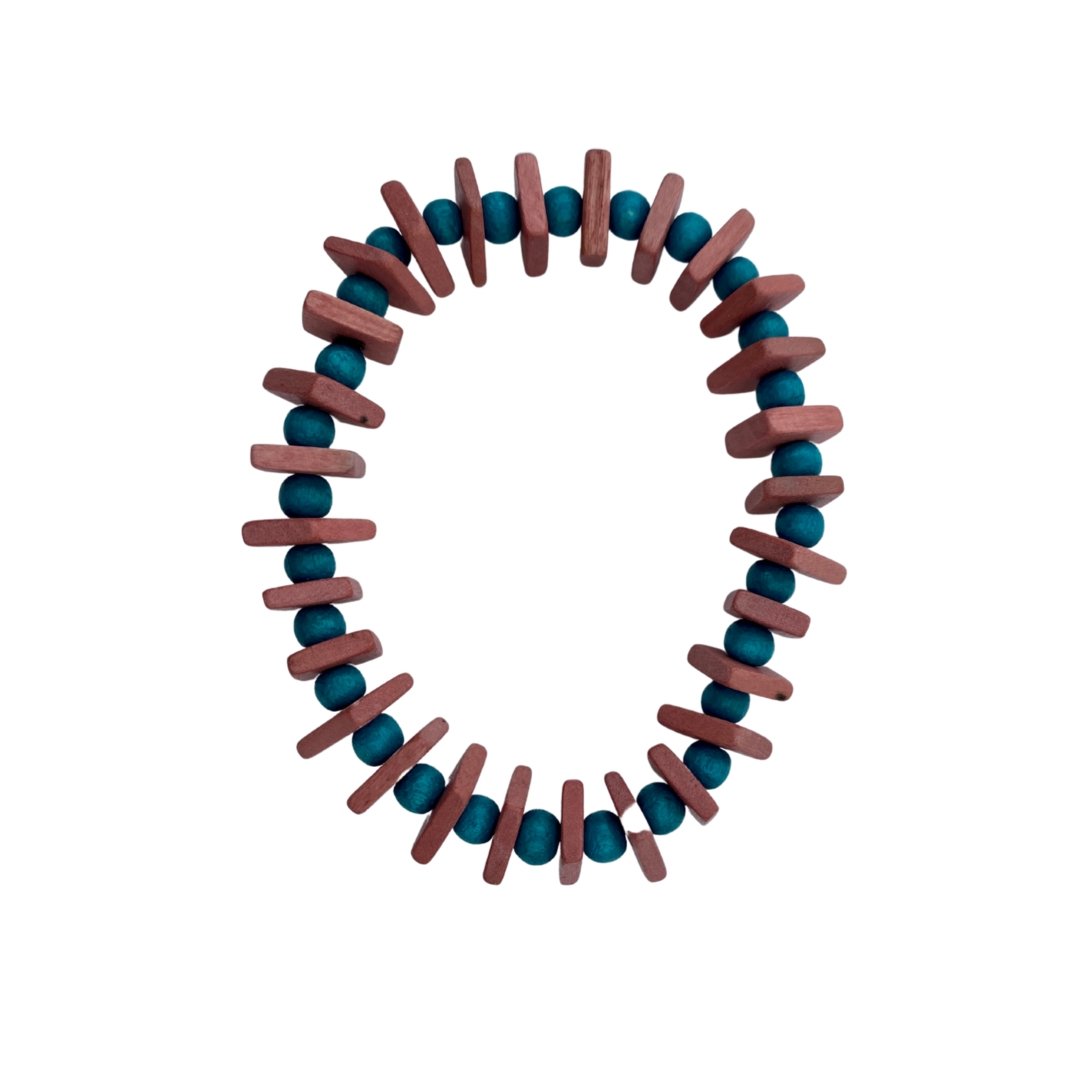 Bracciale legno Zoloti Vorota - rosa - Bijondo