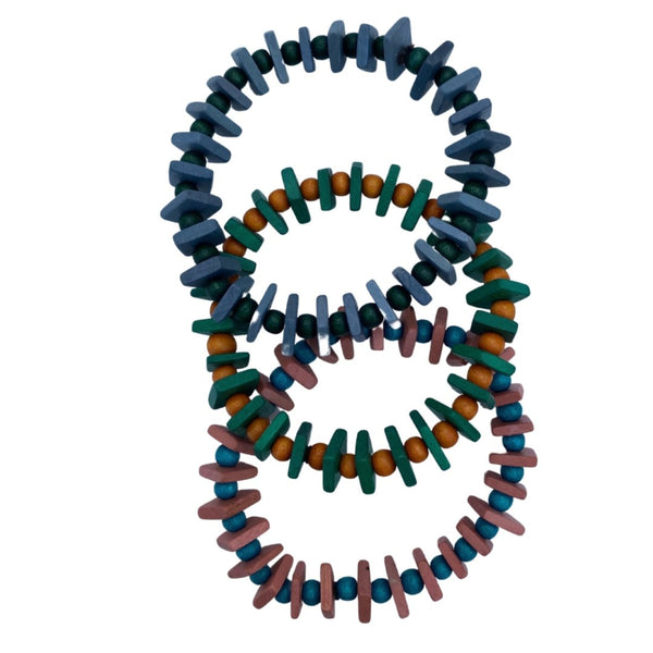 Bracciale legno Zoloti Vorota - verde - Bijondo