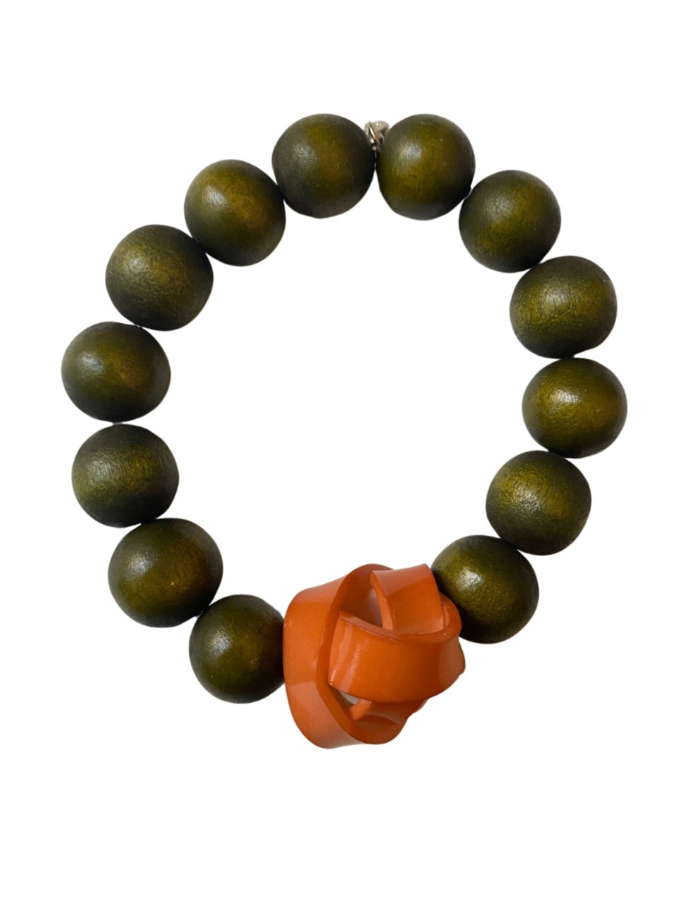 Bracciale legno e resina Tilly-bracciale-Bijondo-verde oliva-Bijondo