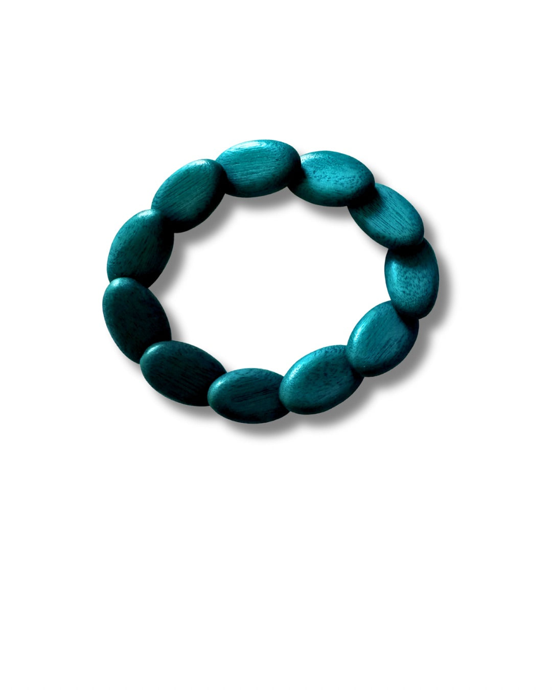 Bracciale legno elastico Lola-bracciale-Bijondo-Petrolio-Bijondo