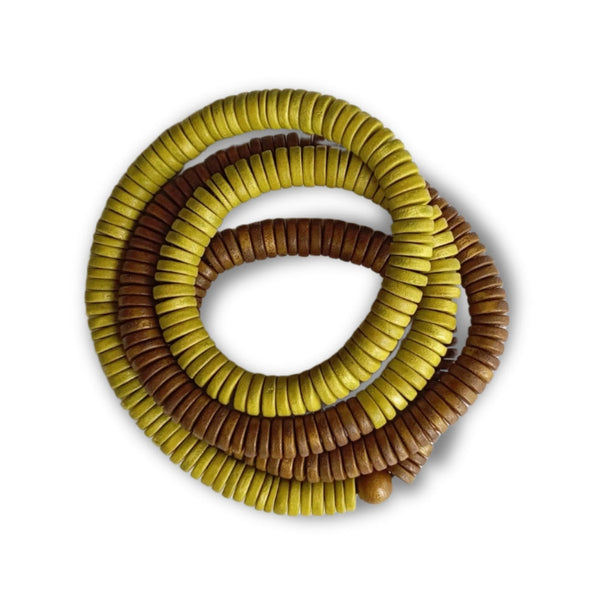 Bracciale/collana corta Rory legno elastico-bracciale-EW-tropical citrus-Bijondo