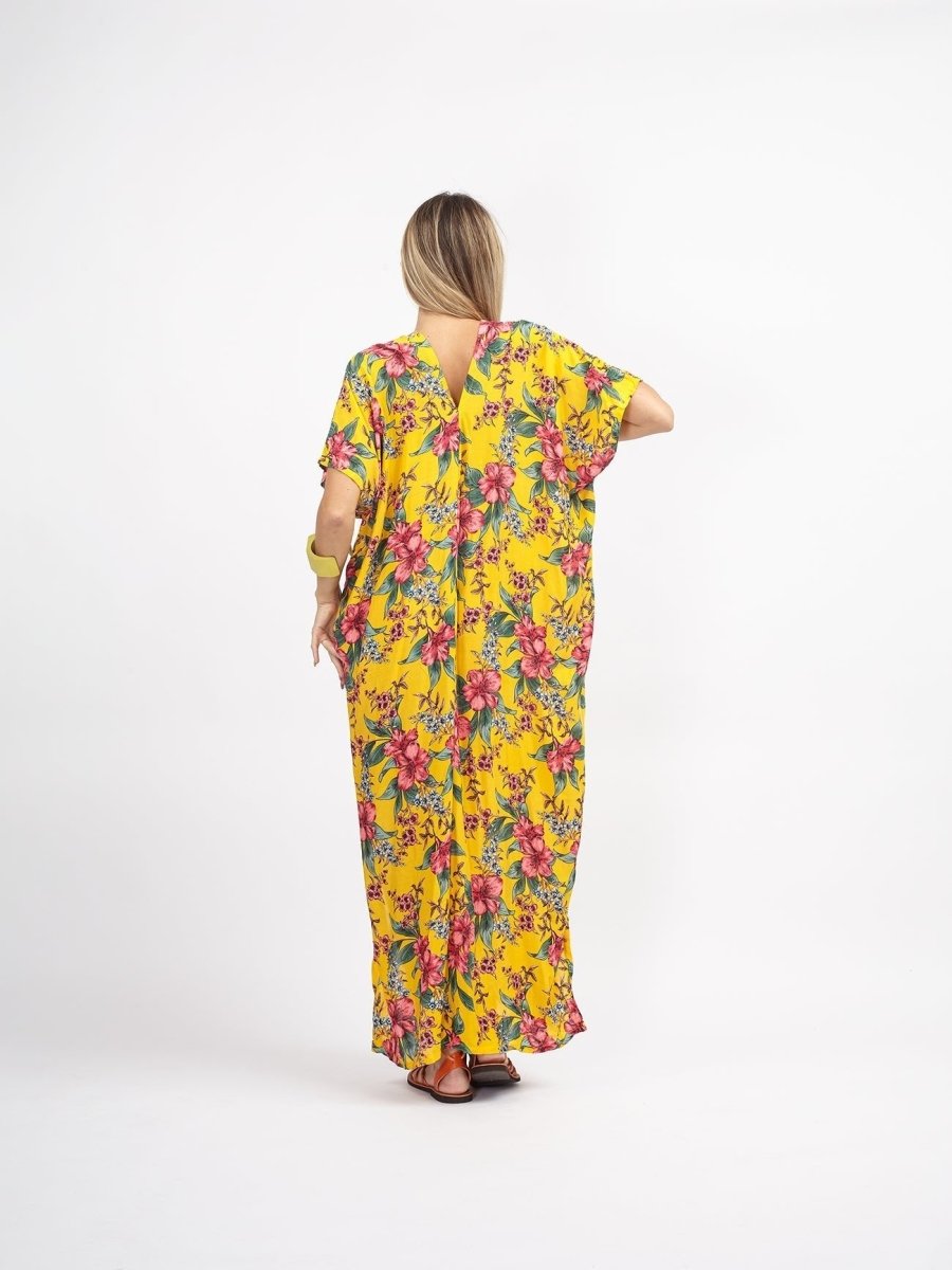 Caftano mare Billie - giallo - Bijondo