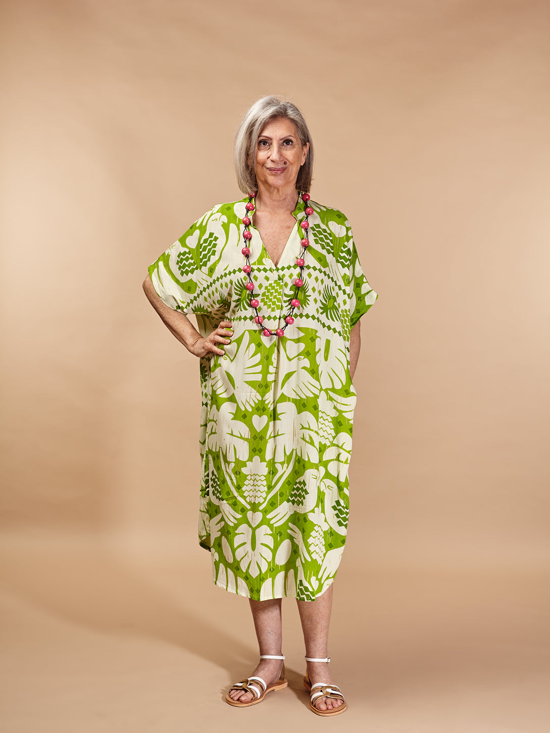 Caftano viscosa Luma-Vestito-Bijondo-Bijondo