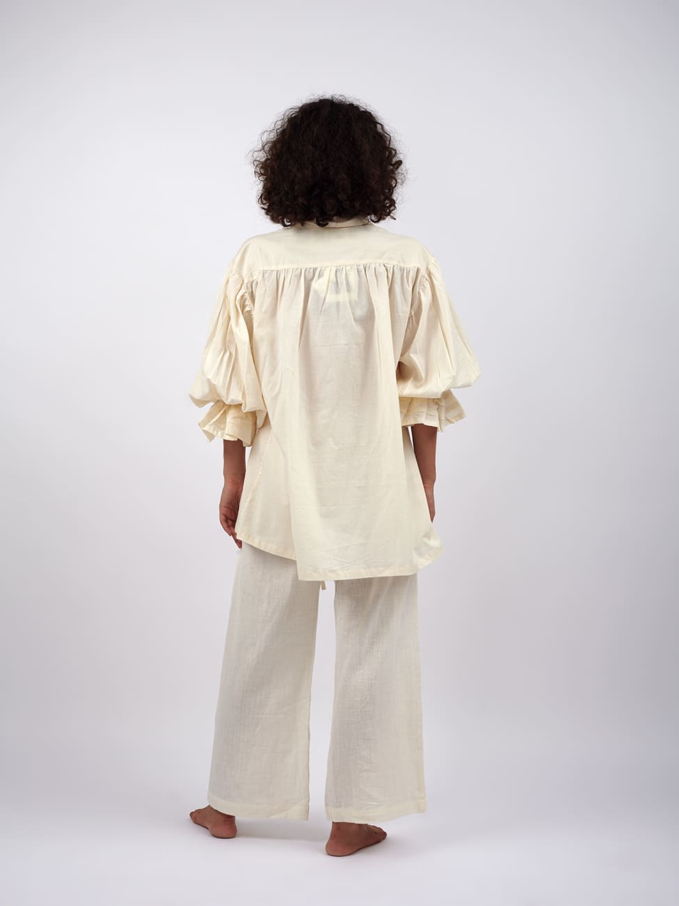 Camicia Boho Cotone Leela - bianco - Bijondo