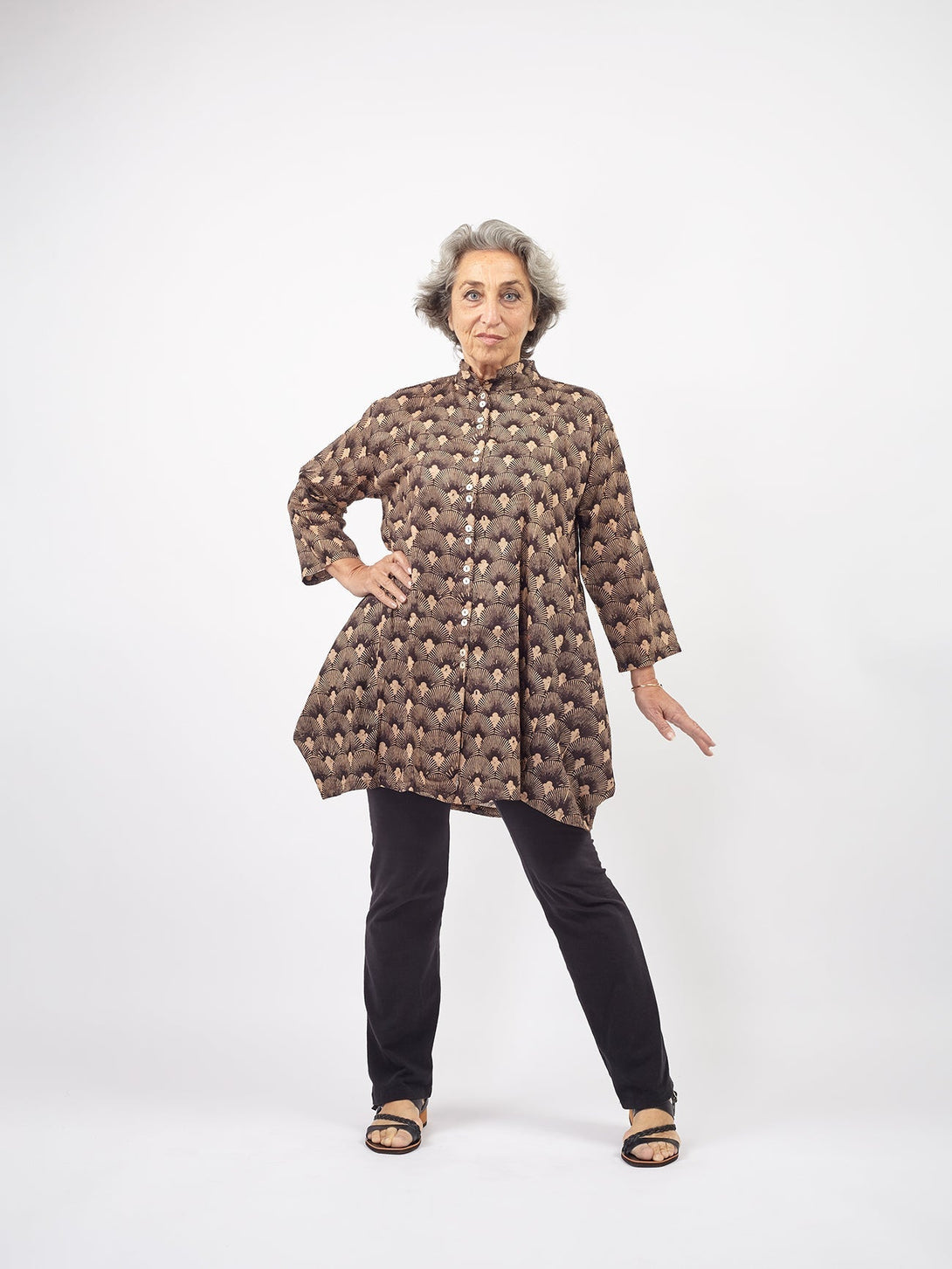 Camicia Jhola Cotone - marrone - Bijondo