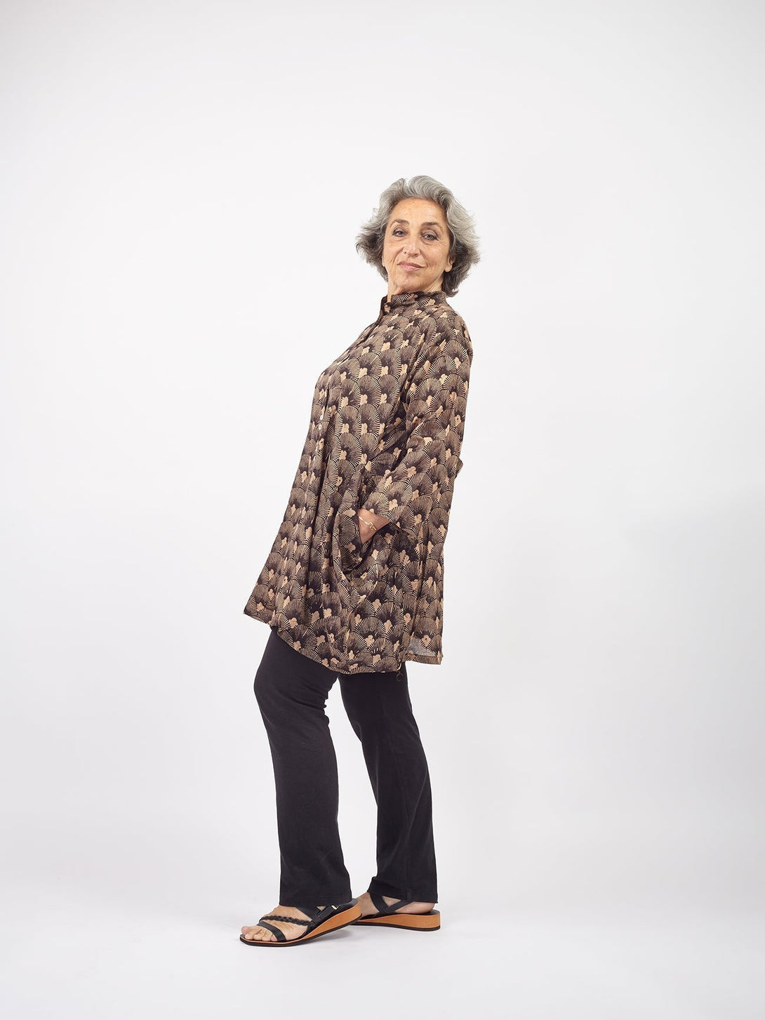 Camicia Jhola Cotone - bordeaux - Bijondo