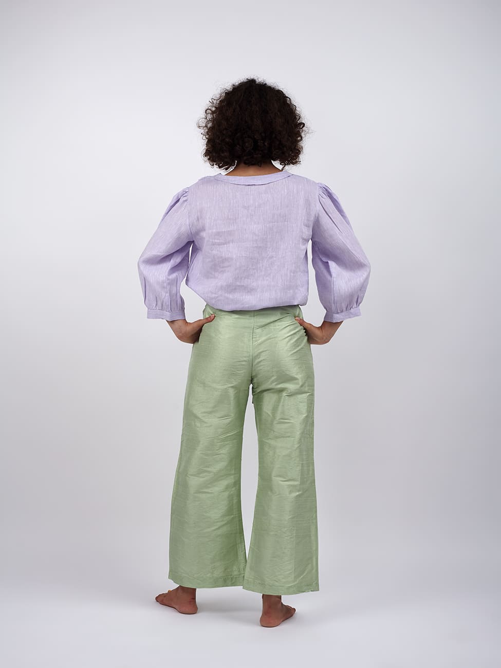 Camicia Lino Jethi - lilla - Bijondo