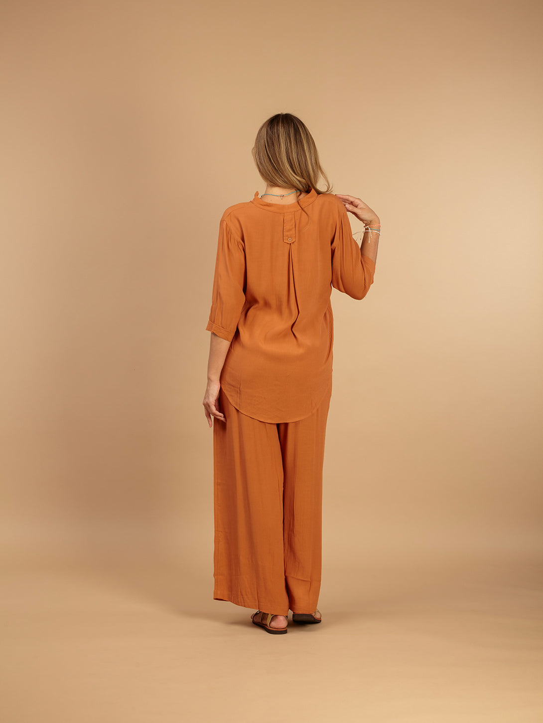 Camicia Rayon Viola-Bijondo-Bijondo