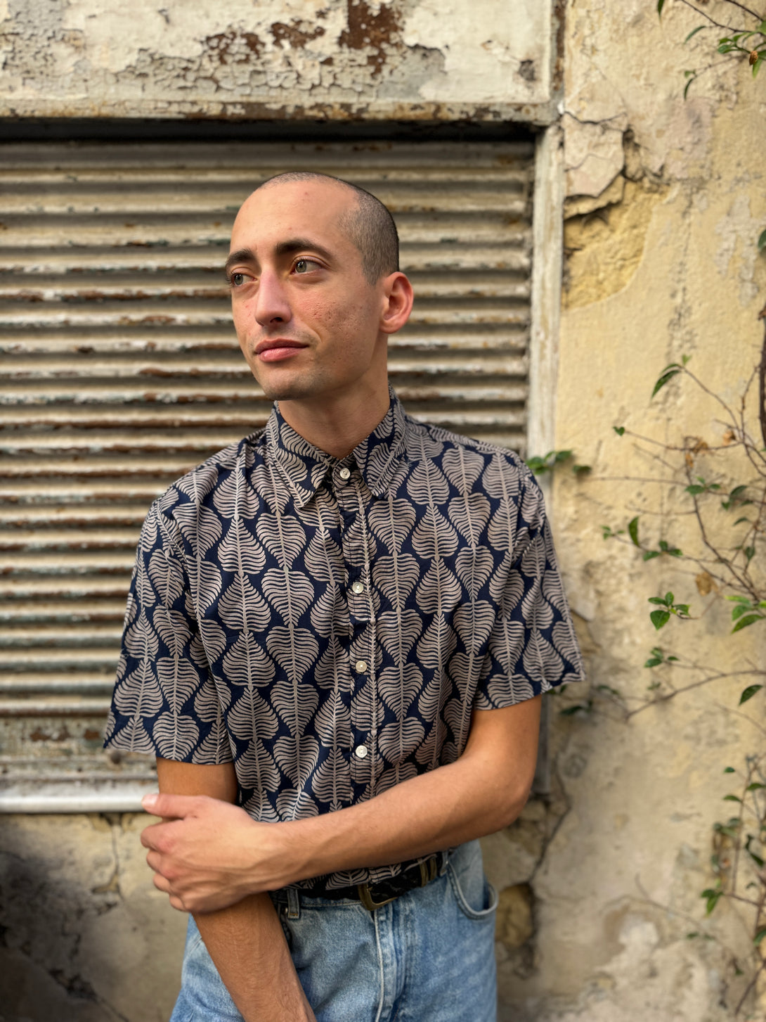 Camicia a maniche corte cotone Gaston-camicia-WhyY-Bijondo