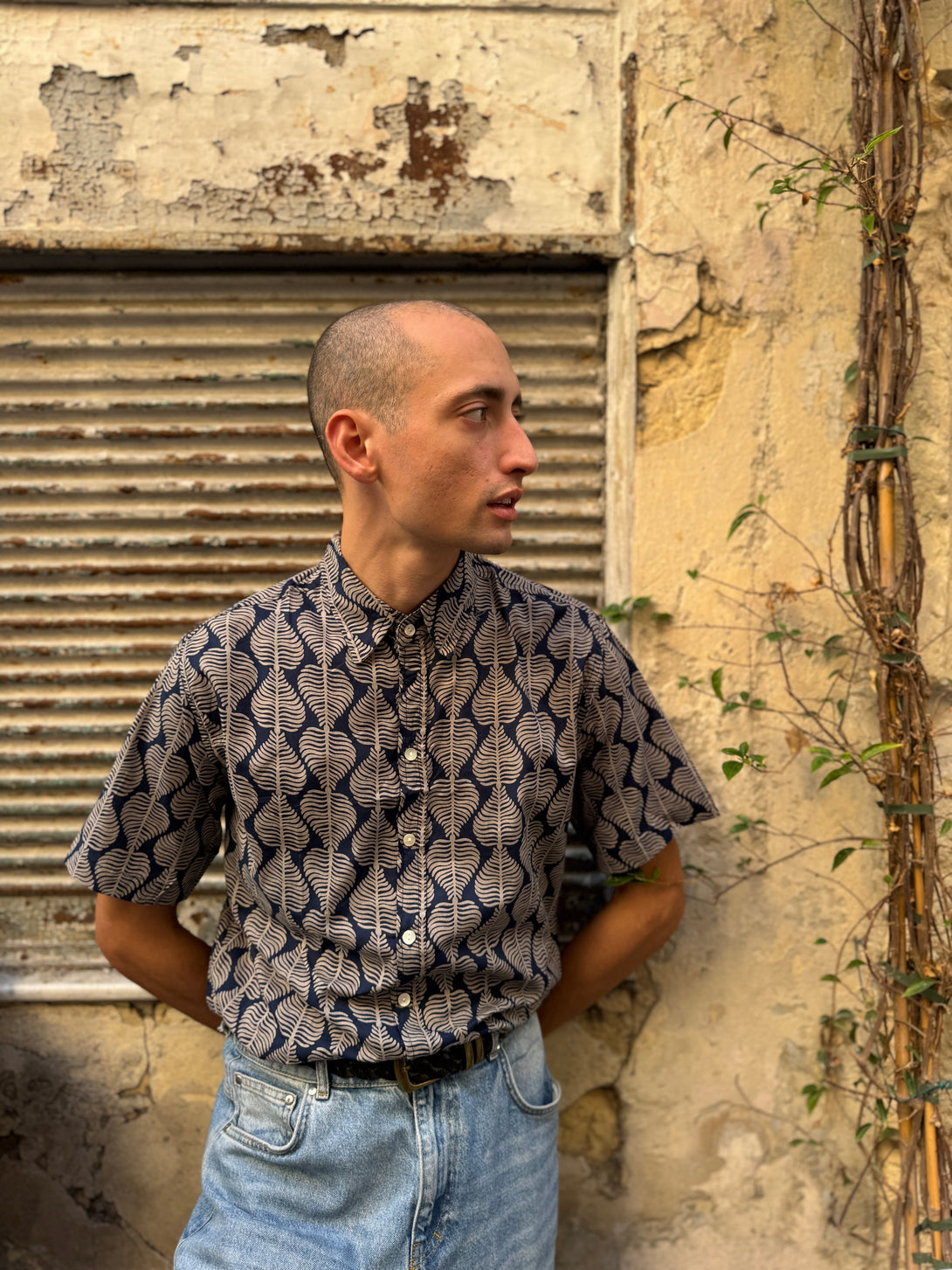 Camicia a maniche corte cotone Gaston-camicia-WhyY-Bijondo